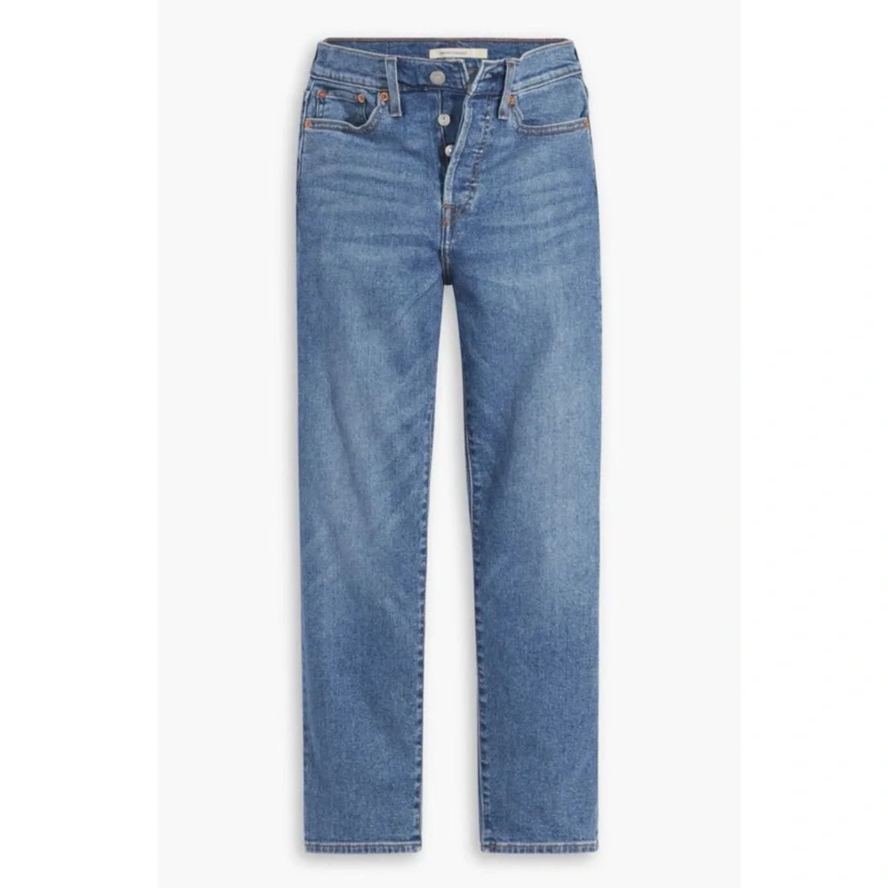 LEVI’S Wedgie Straight Fit Jeans in Summer Love In The Mist - Picture 3 of 14